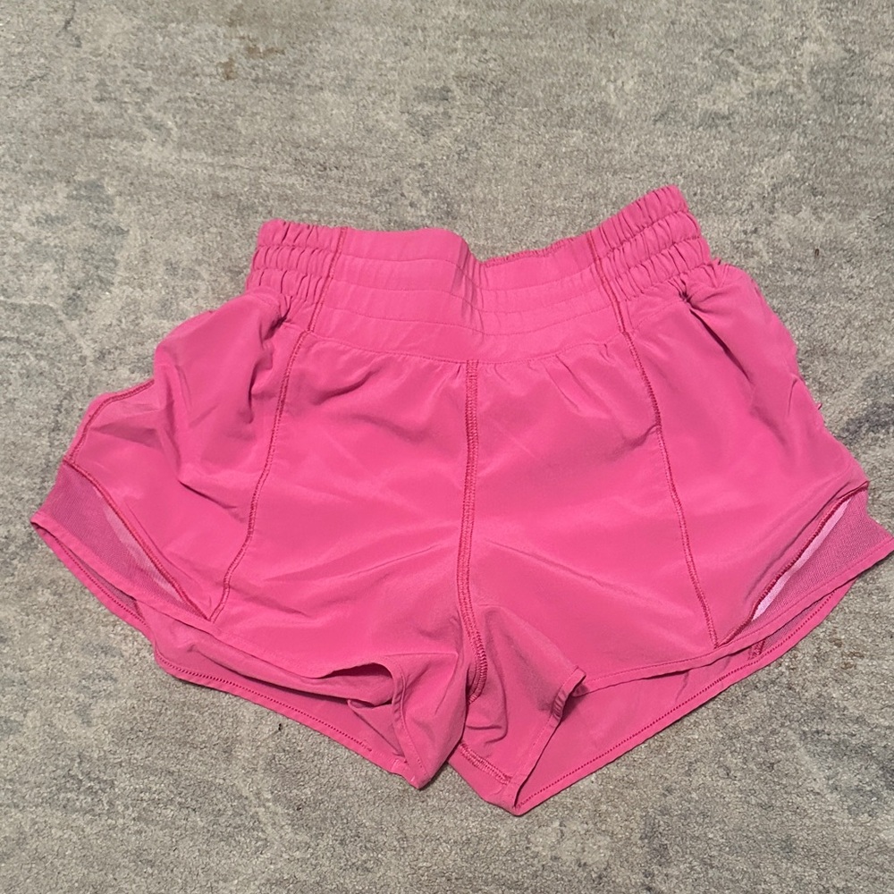 Lululemon Sonic Pink Hotty Hot Shorts 2.5 inch